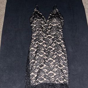black lace dress